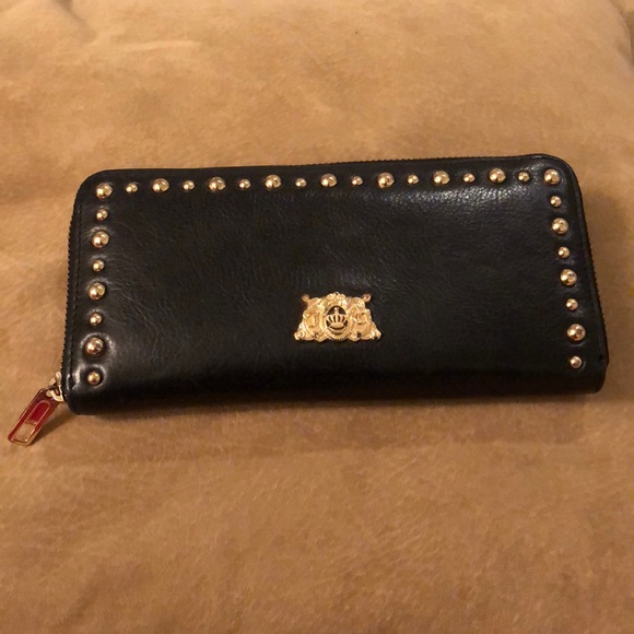 Juicy Couture Handbags - Juicy Couture leather wallet with gold buckle